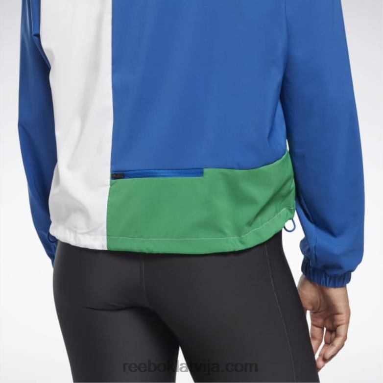 skriešanas austa jaka sievietes 0T464711 Reebok vektors zils