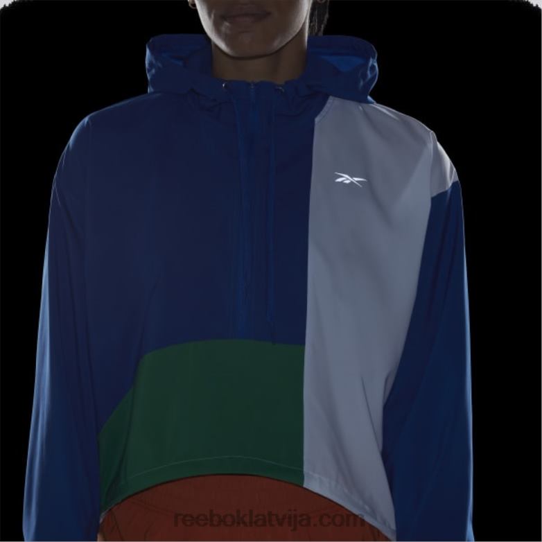 skriešanas austa jaka sievietes 0T464711 Reebok vektors zils