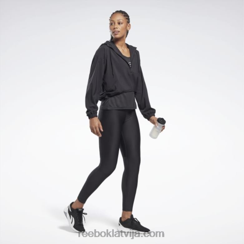 skriešanas austa jaka sievietes 0T464742 Reebok nakts melns