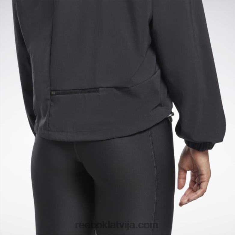 skriešanas austa jaka sievietes 0T464742 Reebok nakts melns