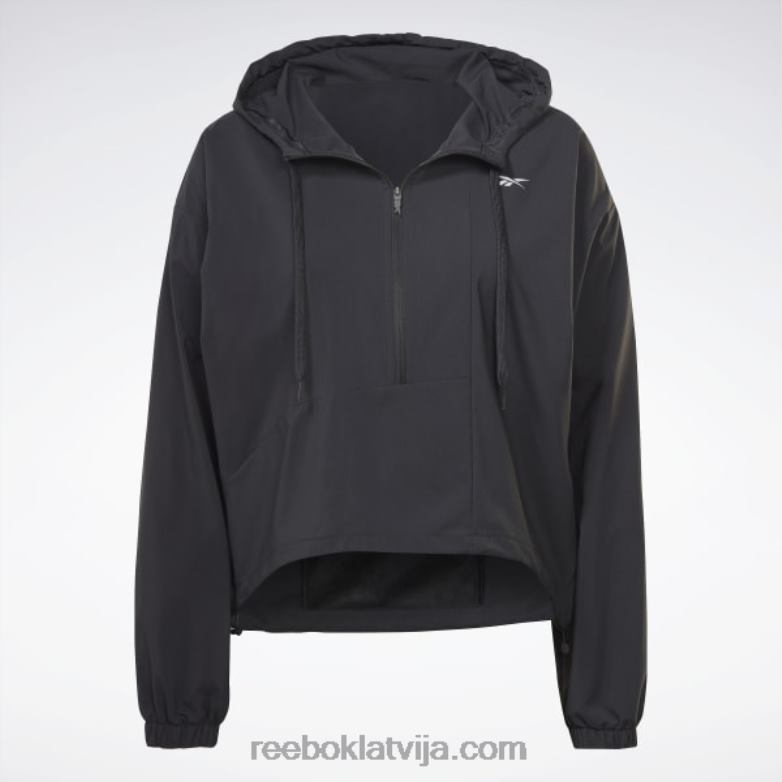 skriešanas austa jaka sievietes 0T464742 Reebok nakts melns