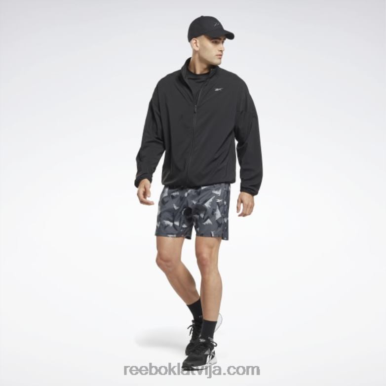 skriešanas austa vējjaka vīriešiem 0T4641182 Reebok melns