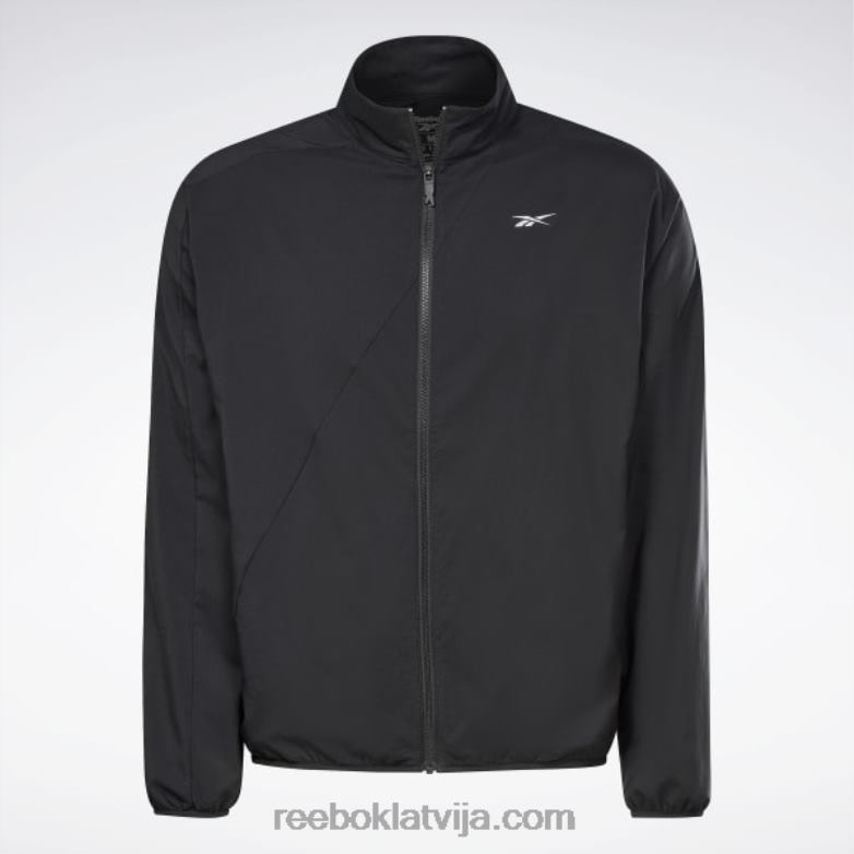 skriešanas austa vējjaka vīriešiem 0T4641182 Reebok melns