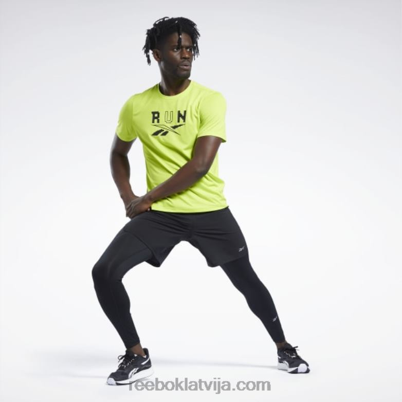 skriešanas austi šorti vīriešiem 0T4641246 Reebok melns