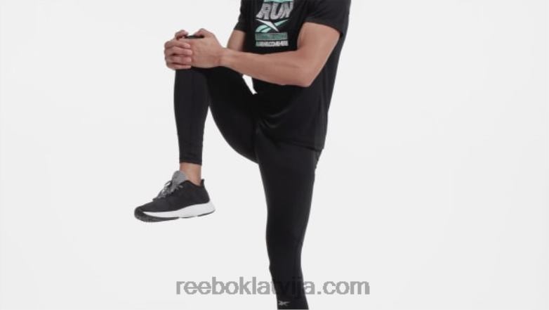 skriešanas speedwick zeķubikses vīriešiem 0T4641345 Reebok melns