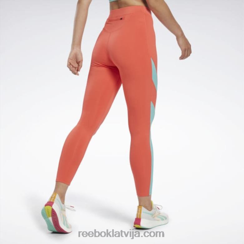 skriešanas vektora legingi sievietes 0T464562 Reebok daļēji oranžs uzliesmojums