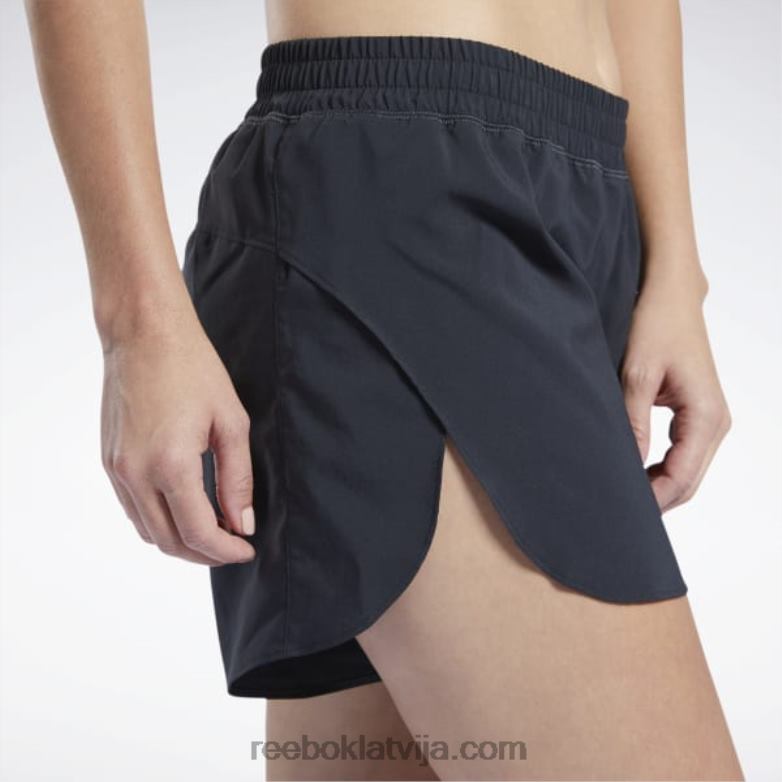 skriešanas šorti sievietes 0T464505 Reebok nakts melns