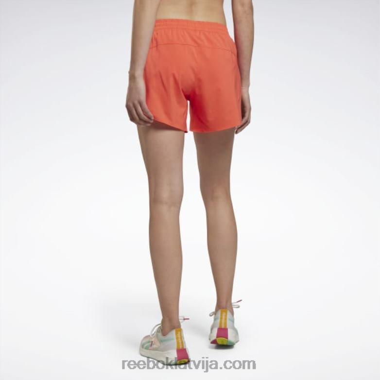 skriešanas šorti sievietes 0T464554 Reebok daļēji oranžs uzliesmojums