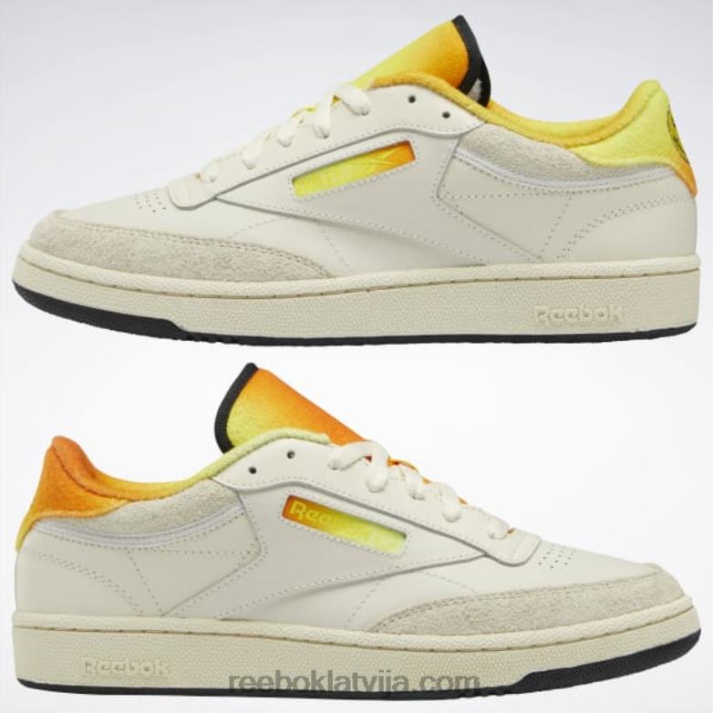 smiley club c 85 kurpes0T464166 Reebok alabastrs / citrons / trek zelts
