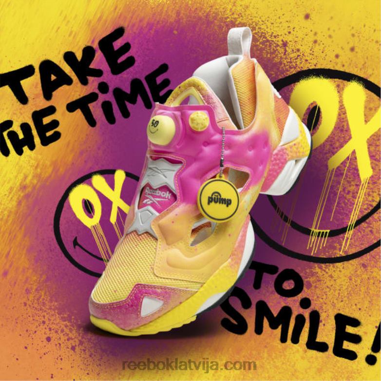 smiley instapump fury kurpes0T464197 Reebok krīts/kods melns