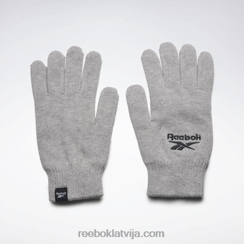 sports essentials logo cimdi0T4641020 Reebok vidēji pelēki virši