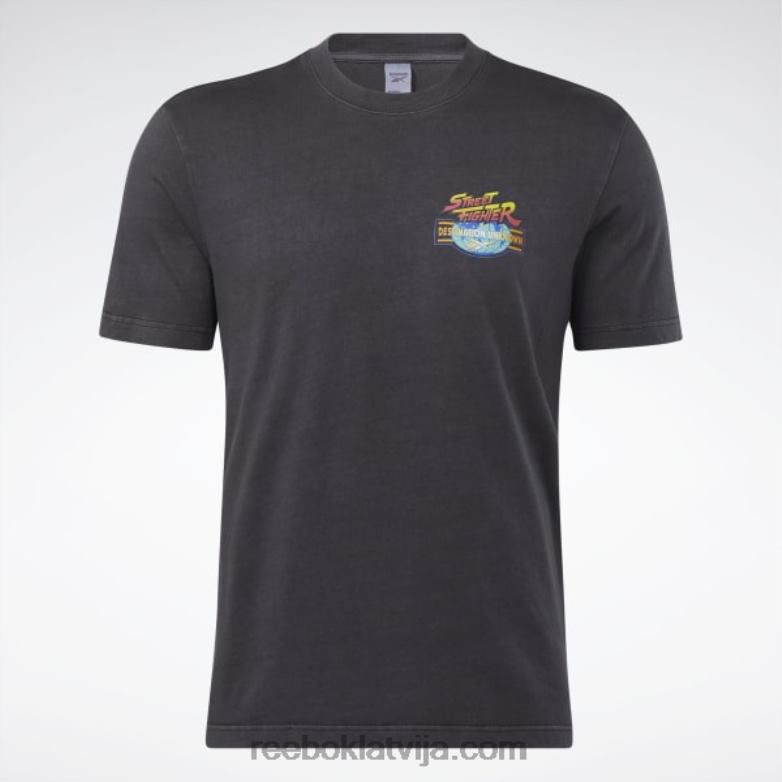 street fighter grafiskais t-krekls0T464362 Reebok melns
