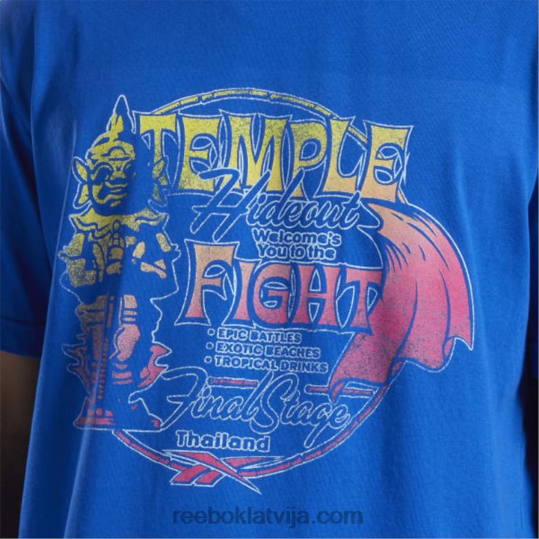 street fighter grafiskais t-krekls0T464572 Reebok vektors zils