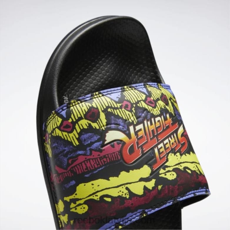 street fighter klasiskās slaidi0T464432 Reebok kodols melns