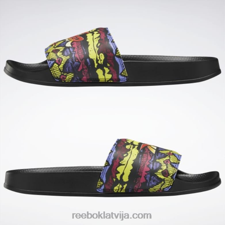 street fighter klasiskās slaidi0T464432 Reebok kodols melns