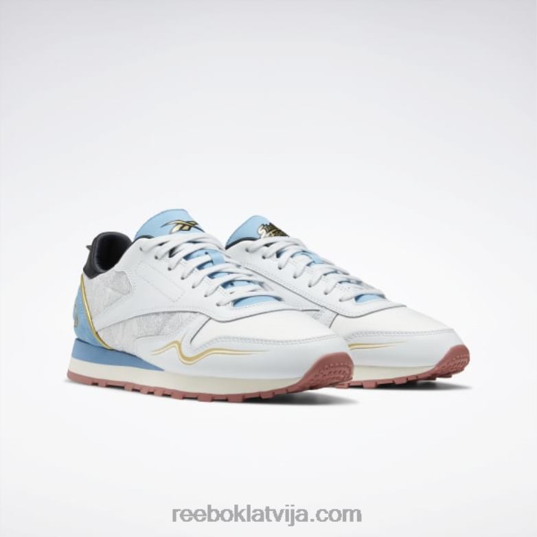 street fighter klasiskās ādas apavi0T464929 Reebok polāri zils/izturīgs zils/melns kodols