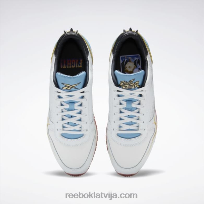 street fighter klasiskās ādas apavi0T464929 Reebok polāri zils/izturīgs zils/melns kodols