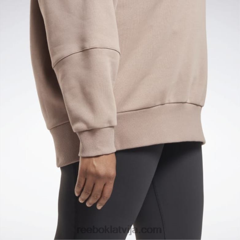 studijas pārstrādāta lielizmēra kapuce (plus izmēra) sievietes 0T464577 Reebok taupe