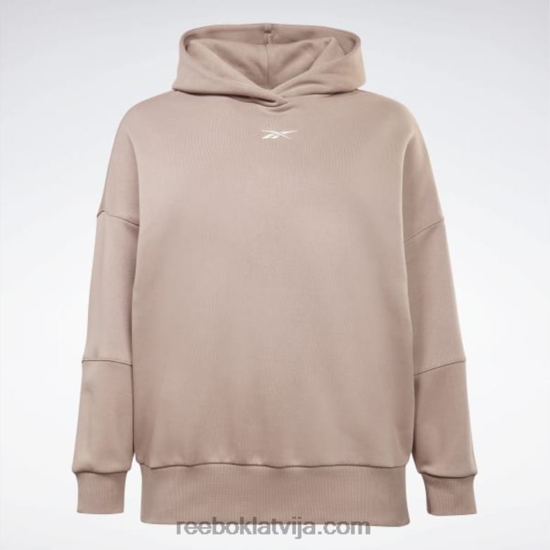 studijas pārstrādāta lielizmēra kapuce (plus izmēra) sievietes 0T464577 Reebok taupe