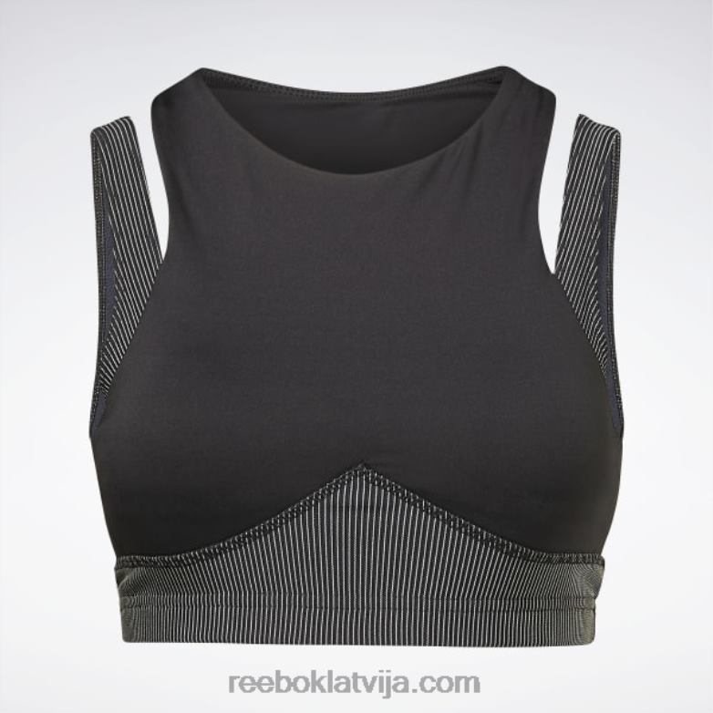 studijas slāņu krūštura augšdaļa sievietes 0T464600 Reebok melns