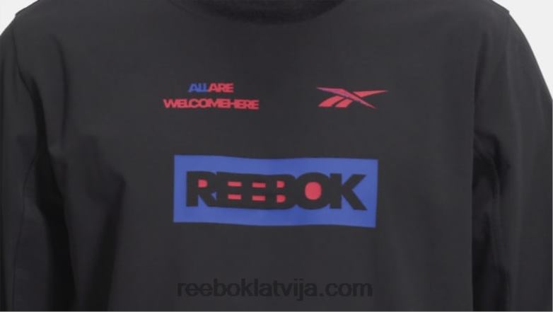 termosilts+grafēna t-krekls ar garām piedurknēm vīriešiem 0T4641288 Reebok melns