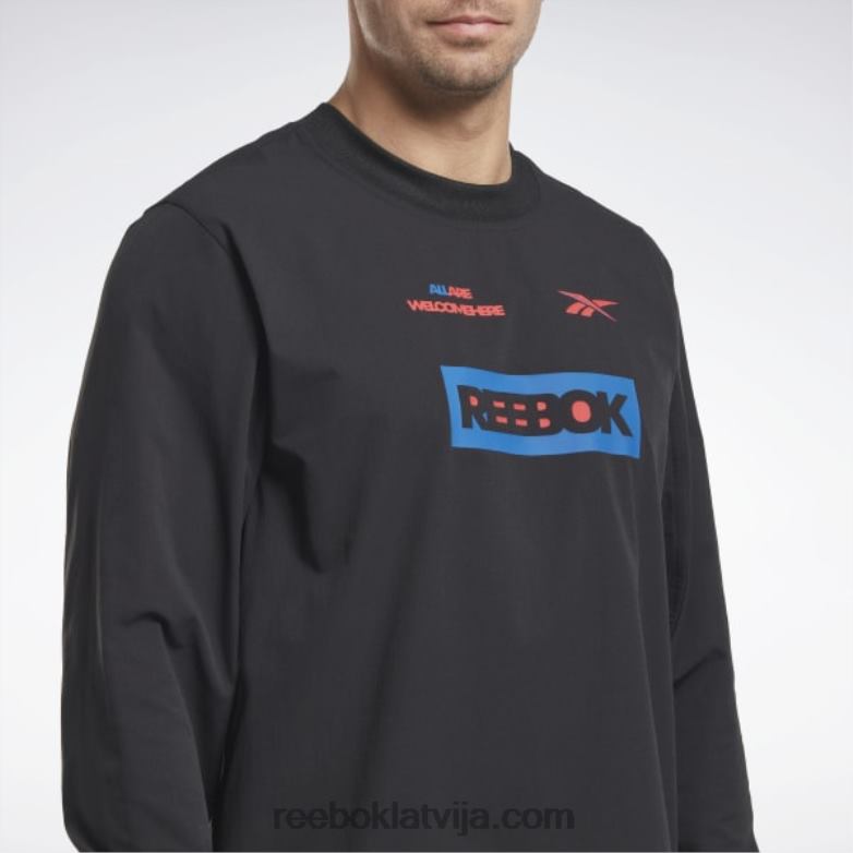 termosilts+grafēna t-krekls ar garām piedurknēm vīriešiem 0T4641288 Reebok melns