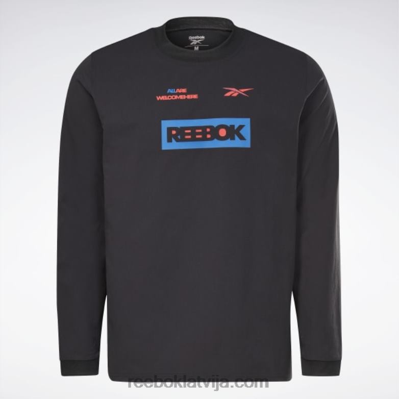termosilts+grafēna t-krekls ar garām piedurknēm vīriešiem 0T4641288 Reebok melns