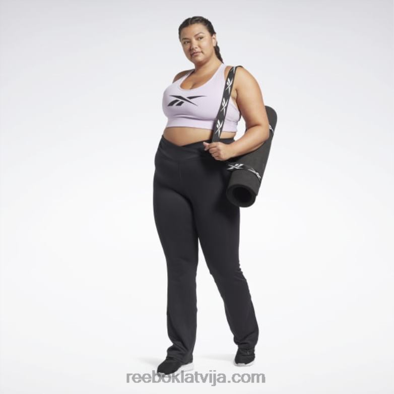 treniņam gatavas bikses programmai bikses (plus izmērs) sievietes 0T464422 Reebok nakts melns