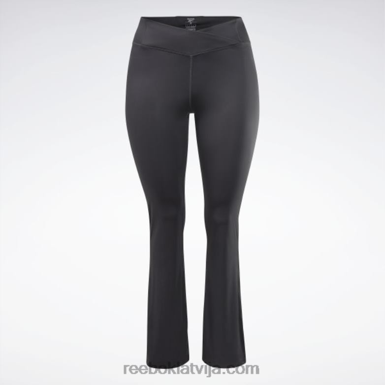 treniņam gatavas bikses programmai bikses (plus izmērs) sievietes 0T464422 Reebok nakts melns