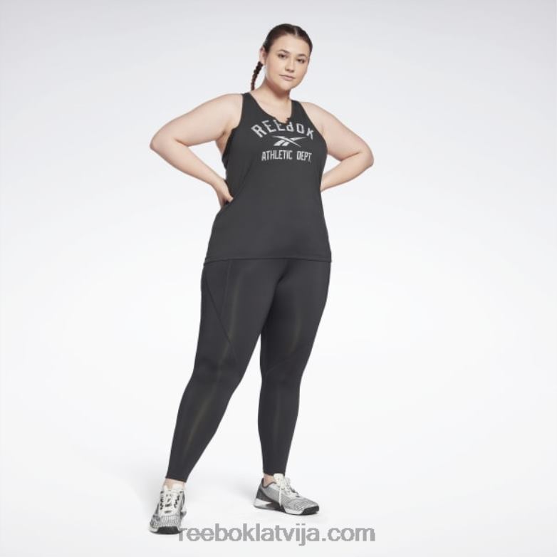 treniņam gatavas bikšu programmas legingi (plus izmēra) sievietes 0T464906 Reebok nakts melns