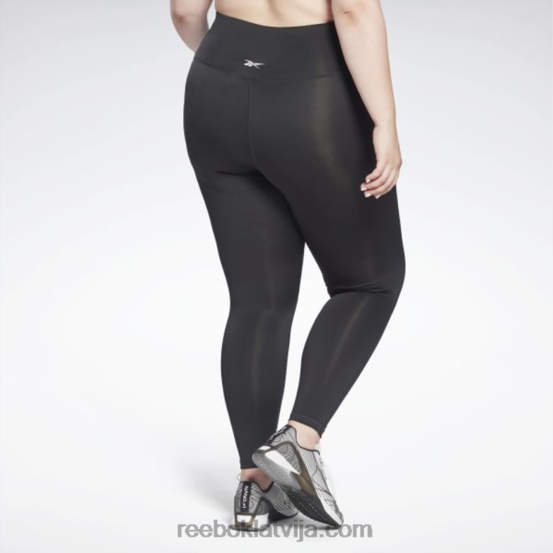 treniņam gatavas bikšu programmas legingi (plus izmēra) sievietes 0T464906 Reebok nakts melns