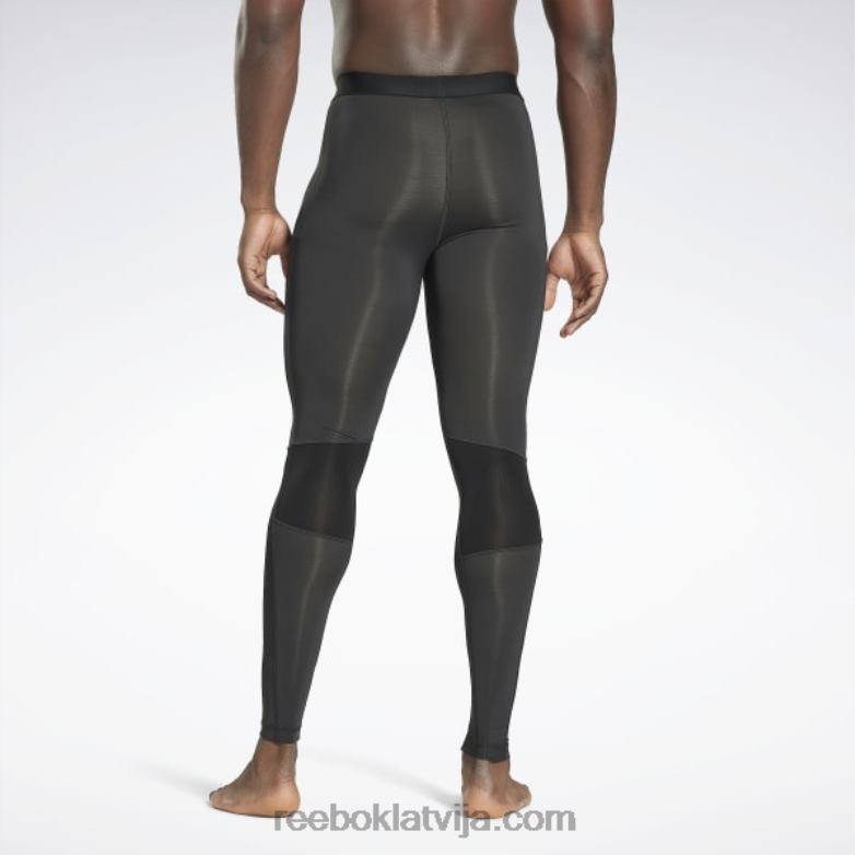treniņam gatavas kompresijas zeķubikses vīriešiem 0T4641187 Reebok nakts melns