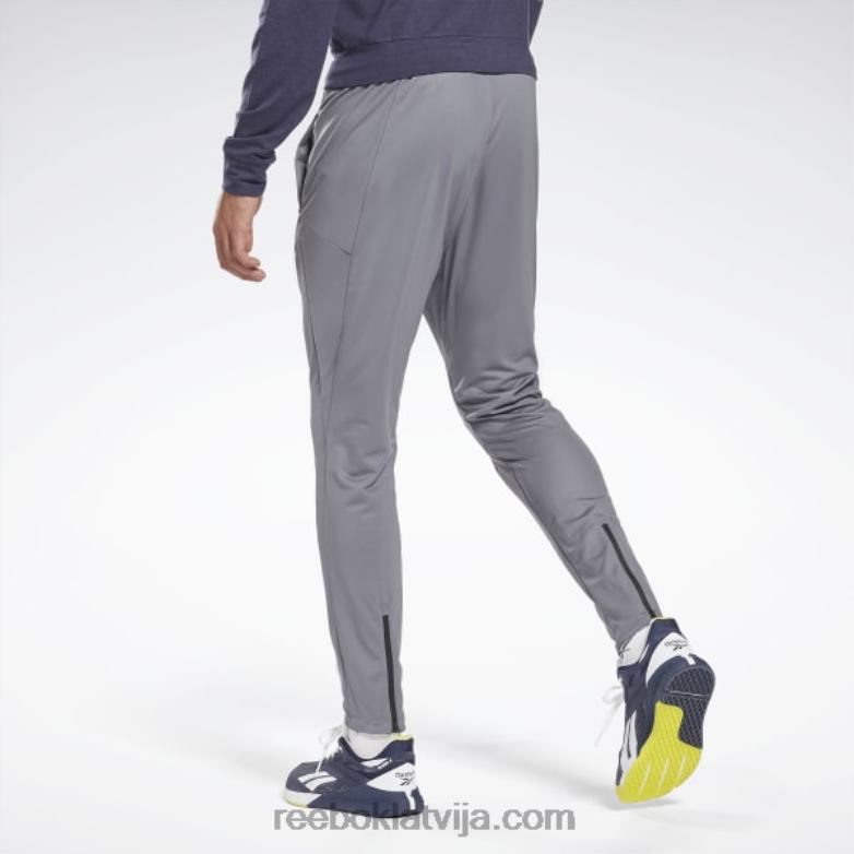 treniņam gatavas treka bikses vīriešiem 0T4641166 Reebok pelēks