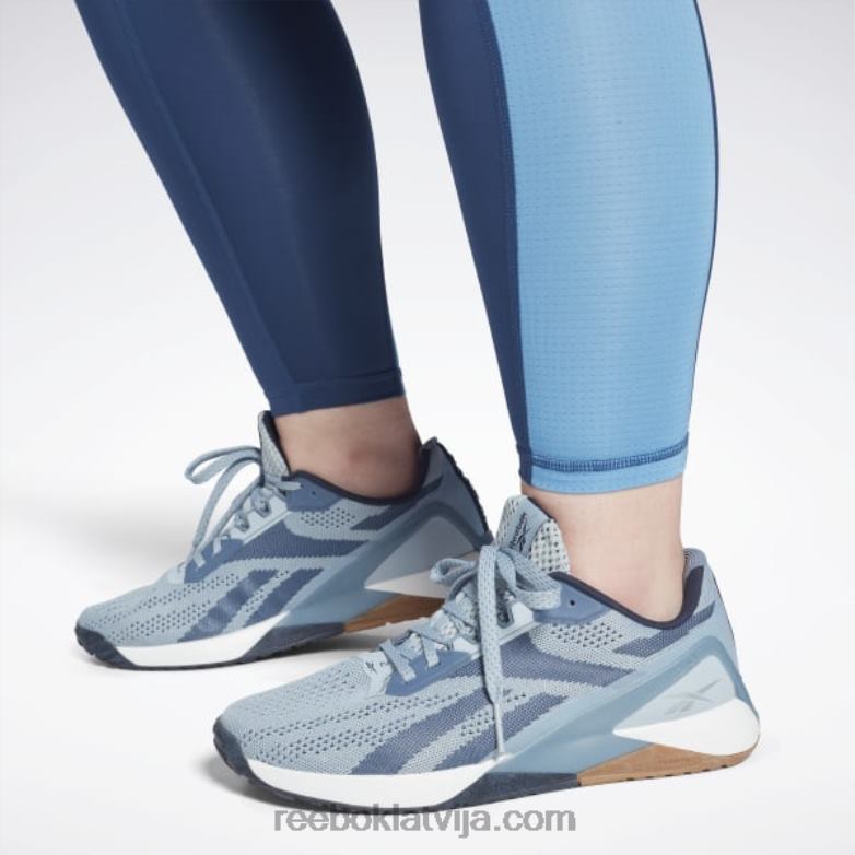 treniņam gatavi sieta legingi (plus izmēra) sievietes 0T464810 Reebok batikas zils