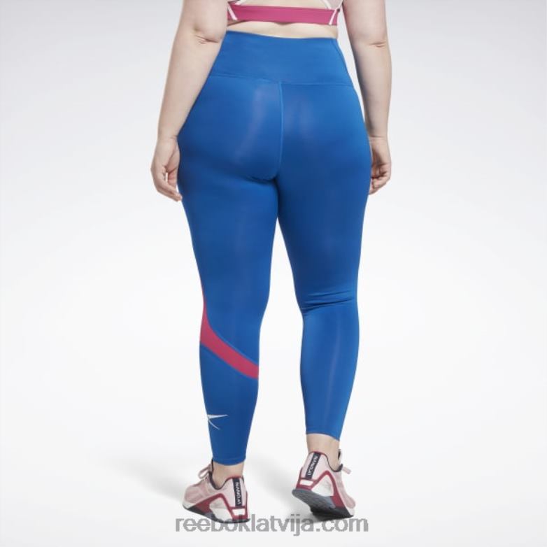 treniņam gatavi vektora legingi (plus izmēra) sievietes 0T464481 Reebok vektors zils