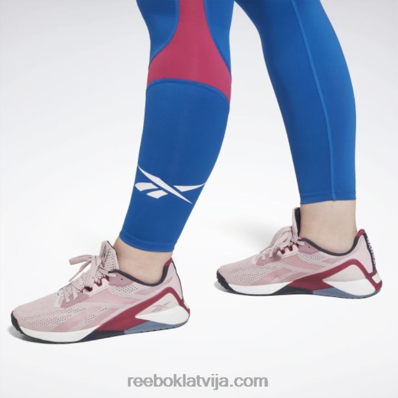 treniņam gatavi vektora legingi (plus izmēra) sievietes 0T464481 Reebok vektors zils