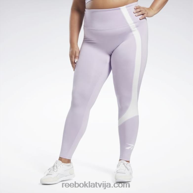 treniņam gatavi vektora legingi (plus izmēra) sievietes 0T464731 Reebok violeta oāze
