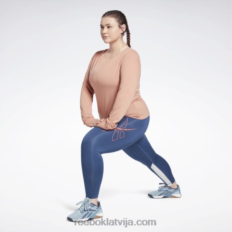 treniņam gatavi vektora legingi (plus izmēra) sievietes 0T464900 Reebok batikas zils