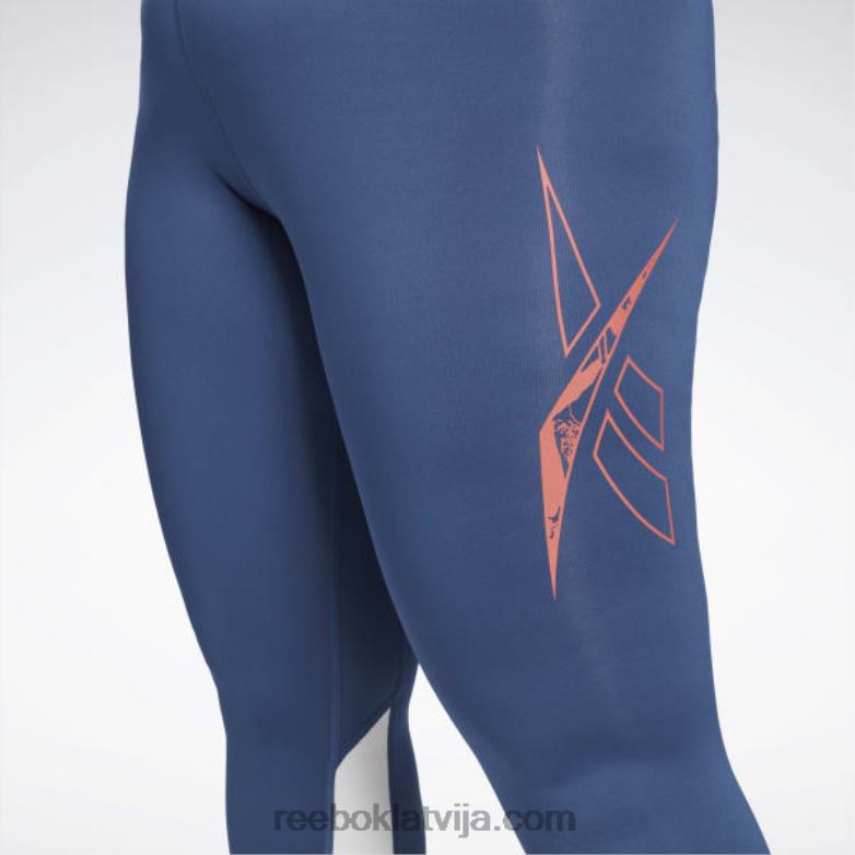 treniņam gatavi vektora legingi (plus izmēra) sievietes 0T464900 Reebok batikas zils