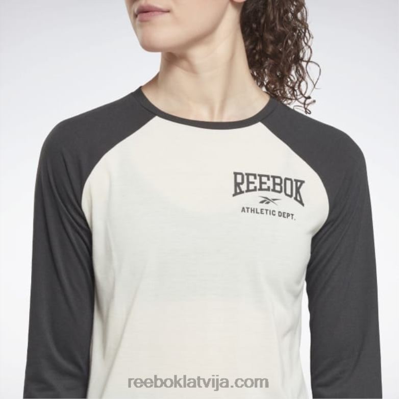 treniņam gatavs beisbola T-krekls sievietes 0T464604 Reebok klasisks balts