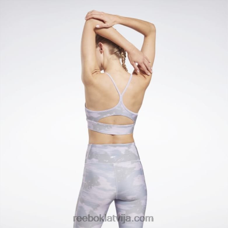 treniņam gatavs camo print krūšturis sievietes 0T464662 Reebok violeta dūmaka