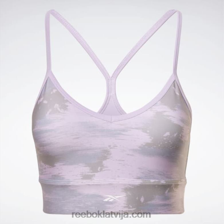 treniņam gatavs camo print krūšturis sievietes 0T464662 Reebok violeta dūmaka