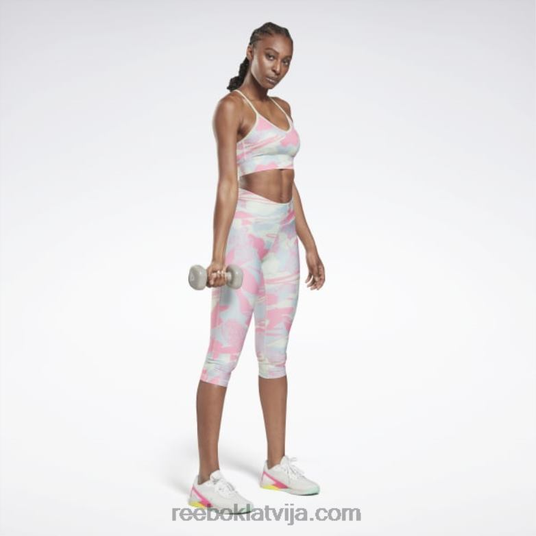 treniņam gatavs drukāts kapri0T464506 Reebok gaišā salvija