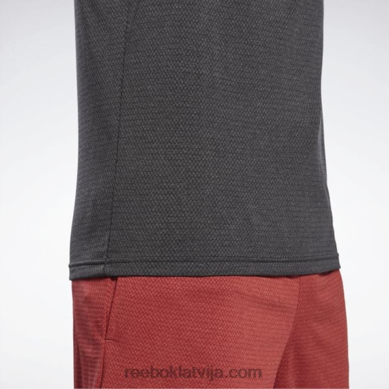 treniņam gatavs melange t-krekls vīriešiem 0T4641189 Reebok nakts melns