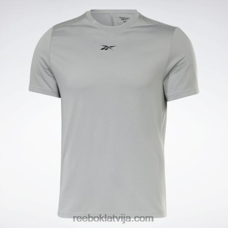 treniņam gatavs melange t-krekls vīriešiem 0T4641229 Reebok tīri pelēks 3