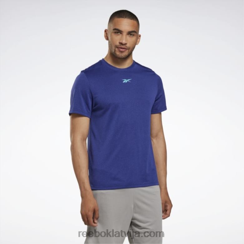 treniņam gatavs melange t-krekls vīriešiem 0T4641235 Reebok trekns violets