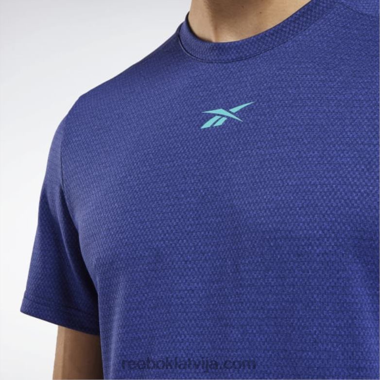 treniņam gatavs melange t-krekls vīriešiem 0T4641235 Reebok trekns violets