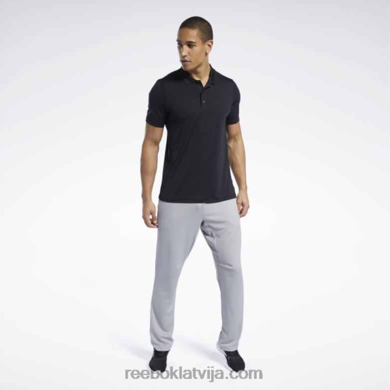 treniņam gatavs polo krekls vīriešiem 0T4641228 Reebok melns