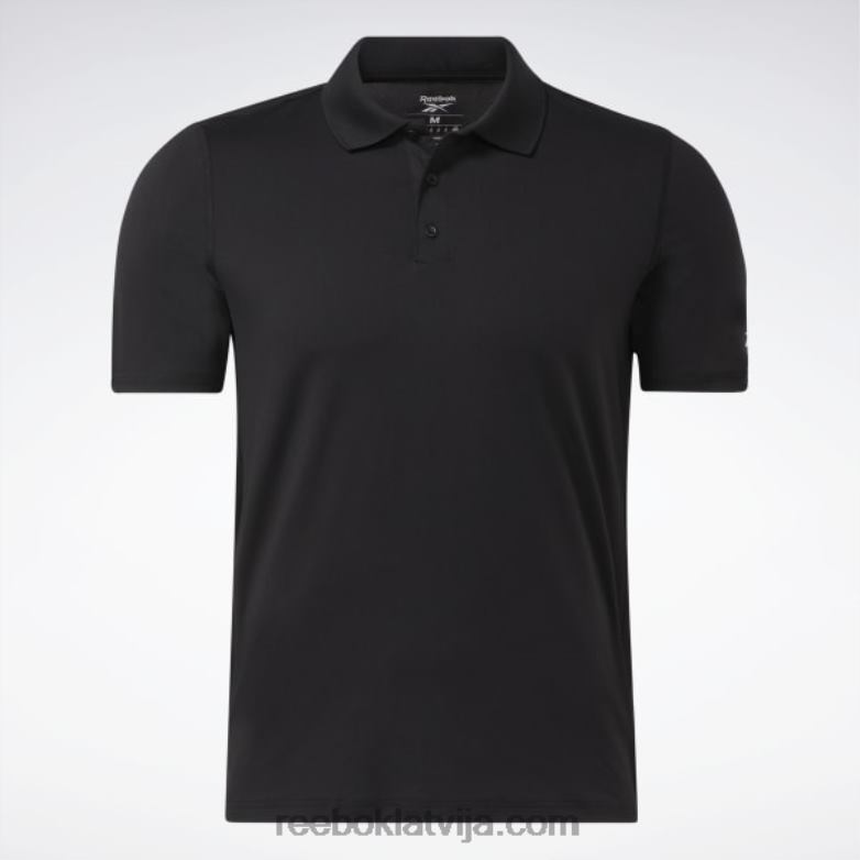 treniņam gatavs polo krekls vīriešiem 0T4641228 Reebok melns
