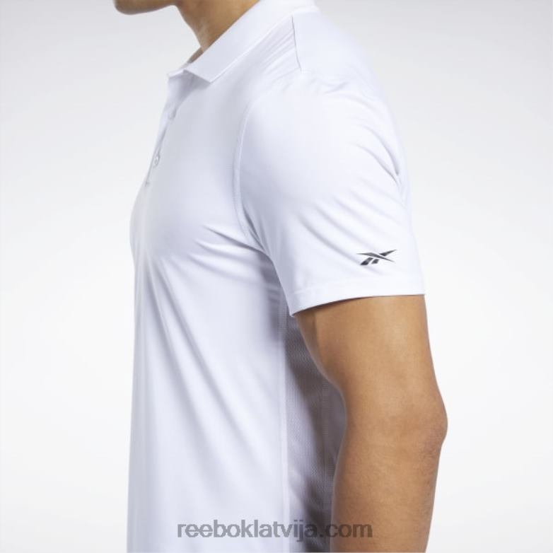 treniņam gatavs polo krekls vīriešiem 0T4641233 Reebok balts